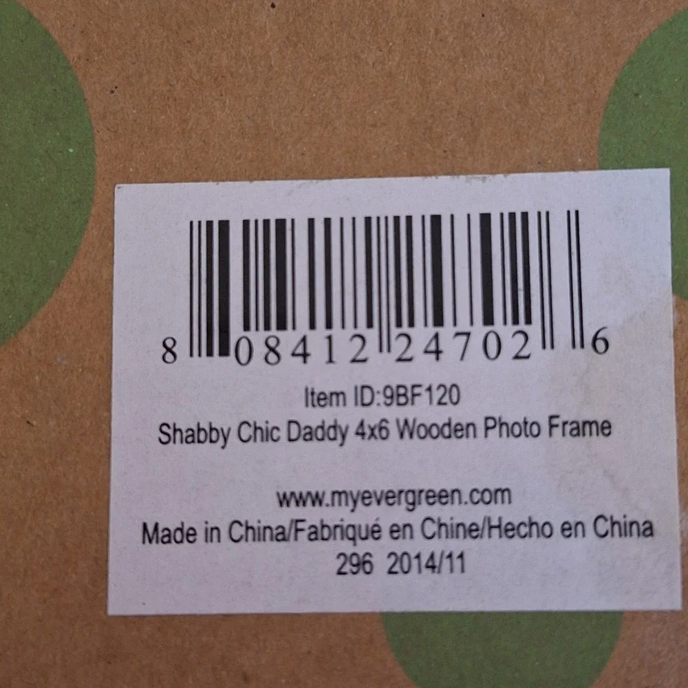Blossom & Buds I LOVE MY DADDY Shabby Chic Style  Wooden Photo‎ Frame New 4